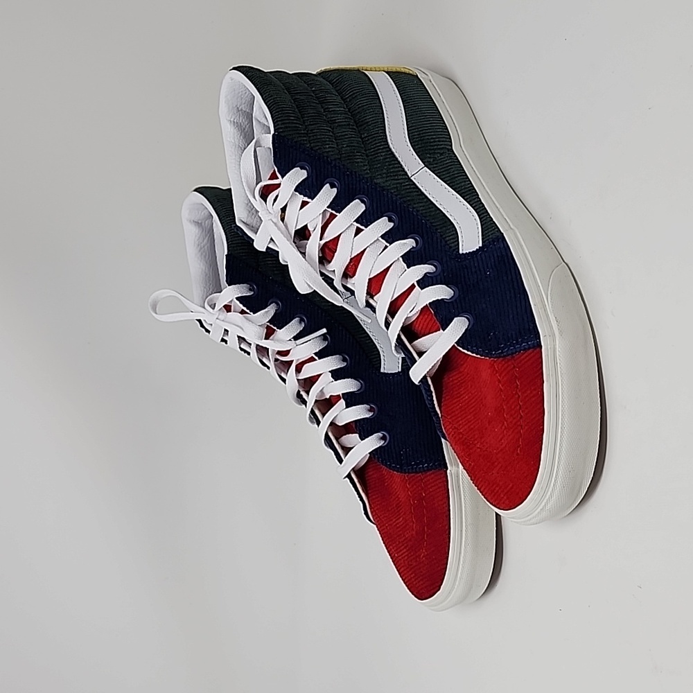 Vans Mixed Corduroy Sk8-Hi Shoes- Multi/Jungle Green Men's Size 11.5